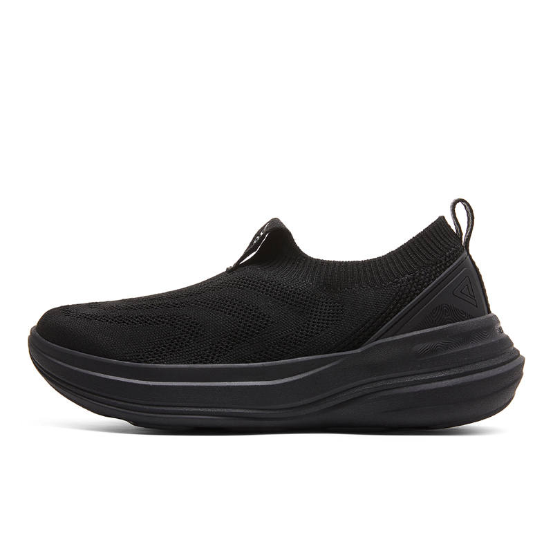 PEAK Taichi Bufeng 4.0 Fabric Cushioning Abrasion Resistant Breathable Low top Casual Shoes Women's All Black