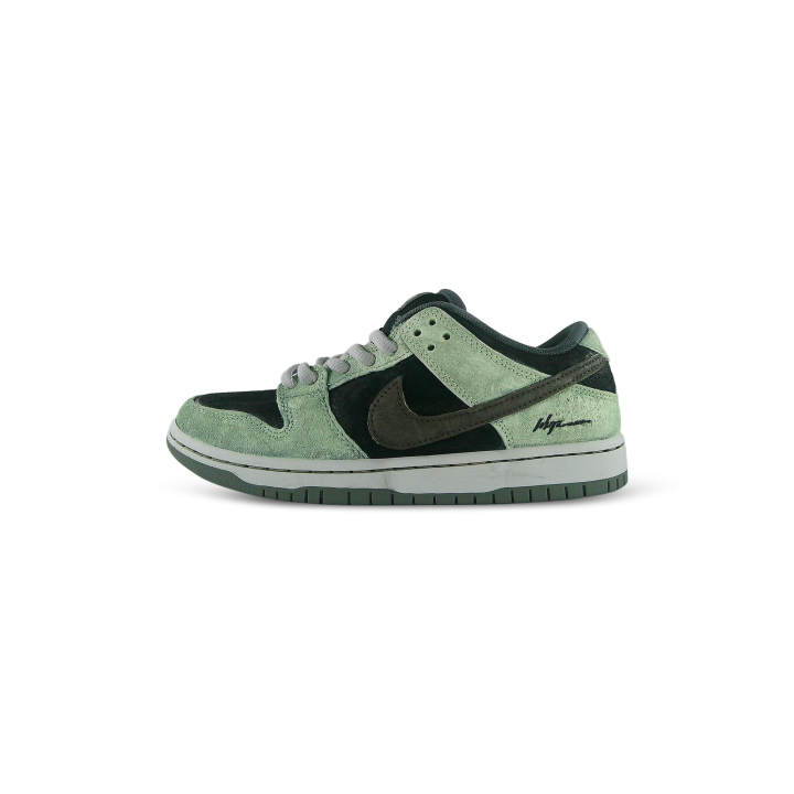 Nike Nike Dunk SB Mist Pine Suede Slip Resistant Low top Skateboard Shoes Unisex