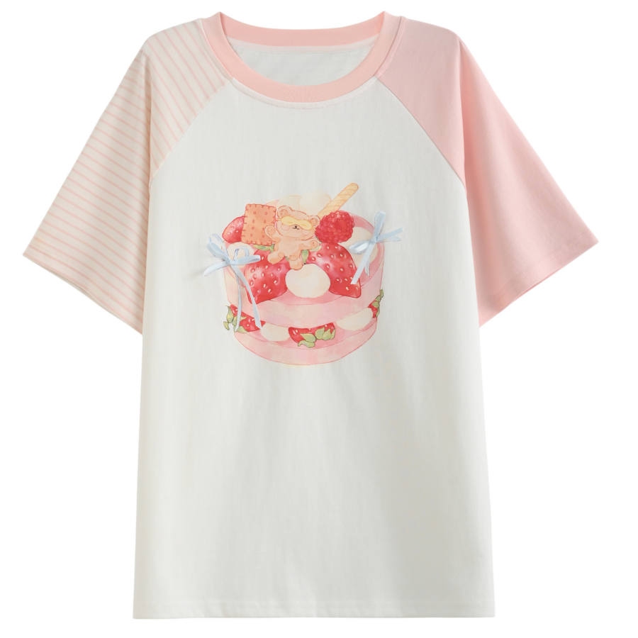 SNBL T Shirts Women's White Crew Neck Moderate