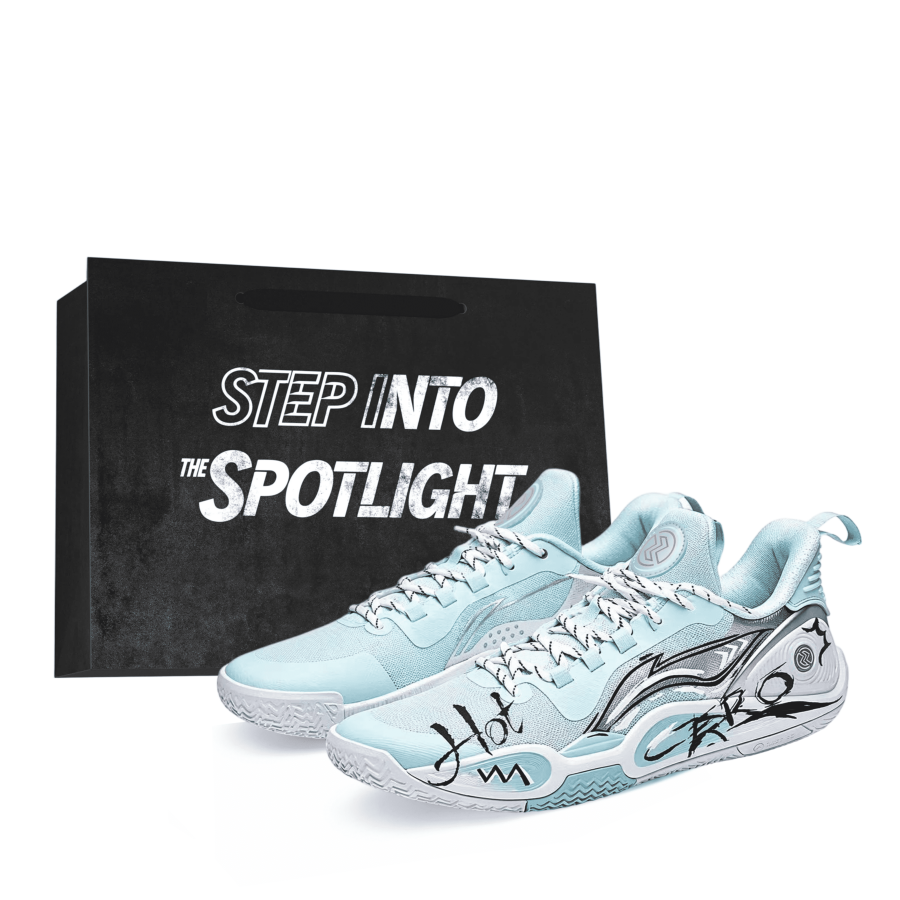 Li-Ning Li Ning Speed 9 Breathable Grip Low top Basketball Shoes Men's Ice Blue