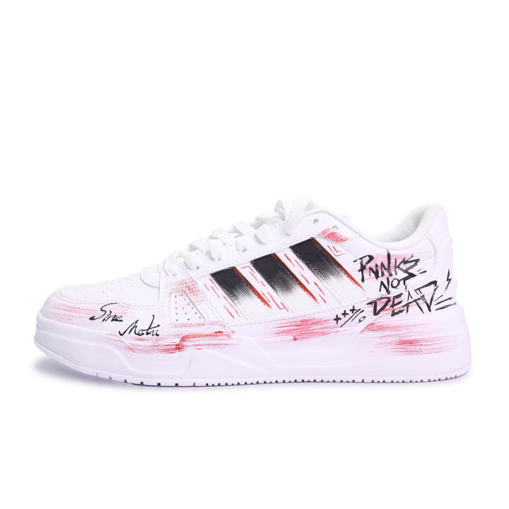 Adidas Adidas LITE BALLER Widow Punk, Graffiti, Hand Drawn Pu Slip Resistant Cushioning Abrasion Resistant Low top