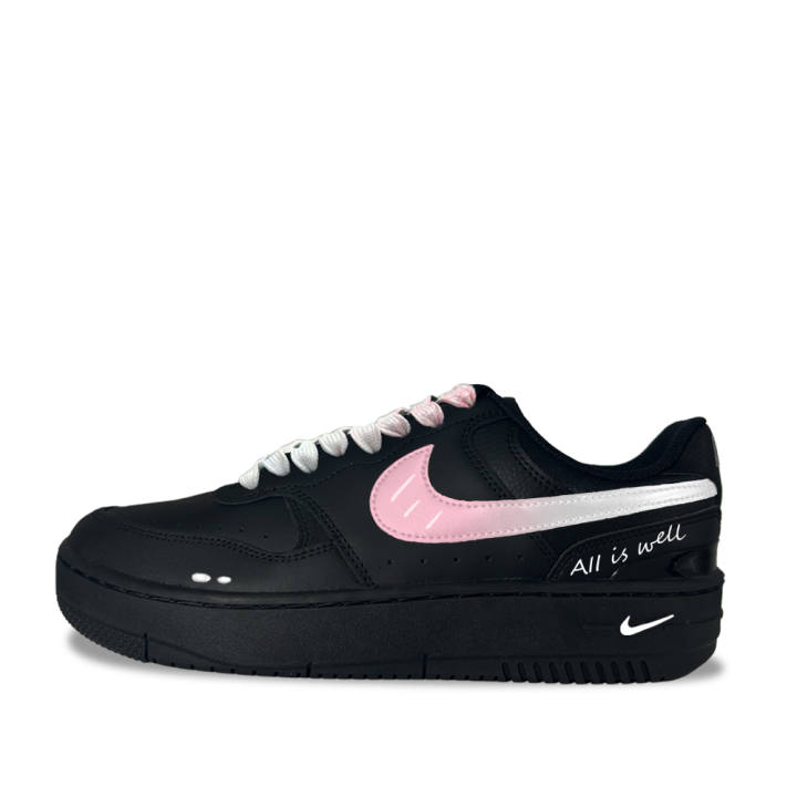 Nike Nike Gamma Force Pink Light Stroll Synthetic Leather Low top Skateboard Shoes Women's Black