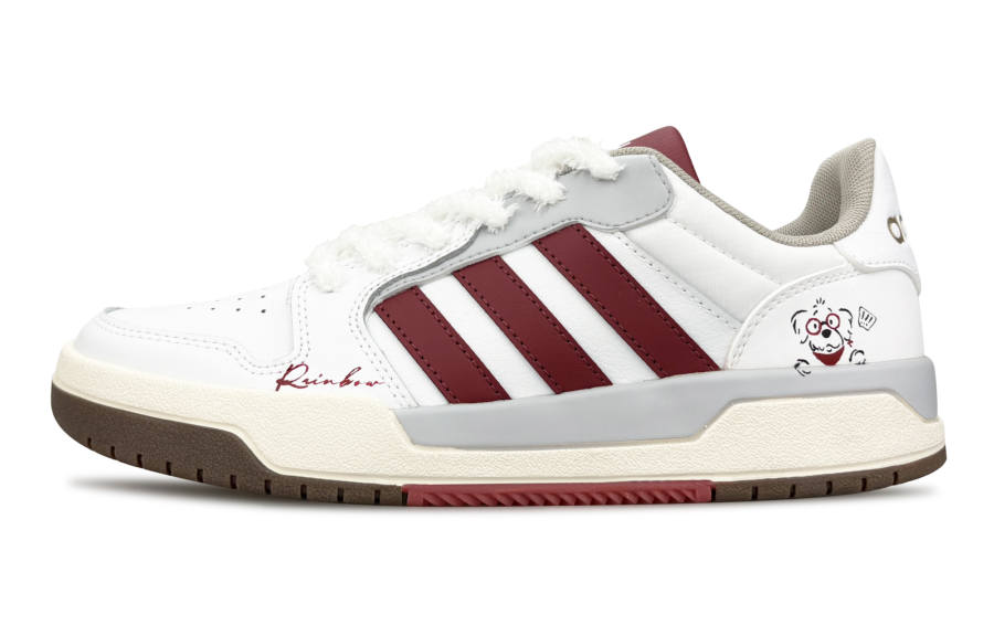 Adidas Adidas ENTRAP What's Up, Puppy? Synthetic Leather Slip Resistant Abrasion Resistant Low top Skateboard Shoes Unisex
