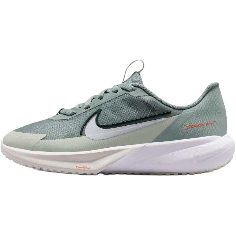 Nike Nike SONIC FLY Breathable Low top Kids' Running Shoes Gray Green Unisex