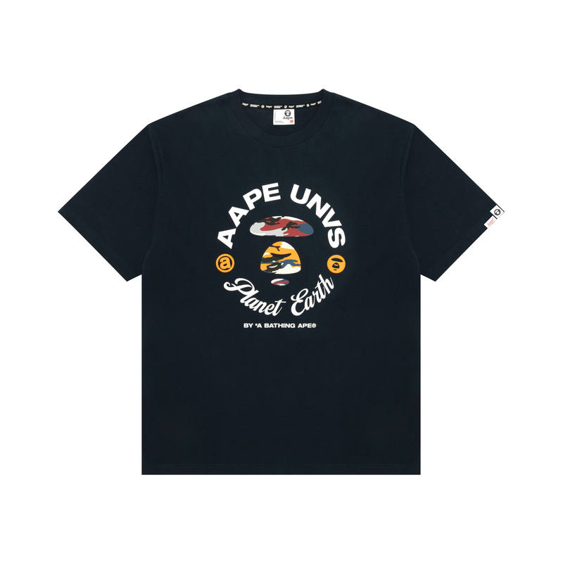 Aape SS26 T Shirt Men's Deep Sea Blue