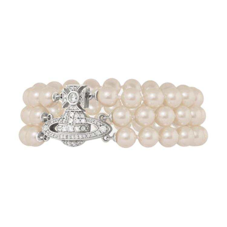 Vivienne Westwood Brass Bracelets Women's White/Cream