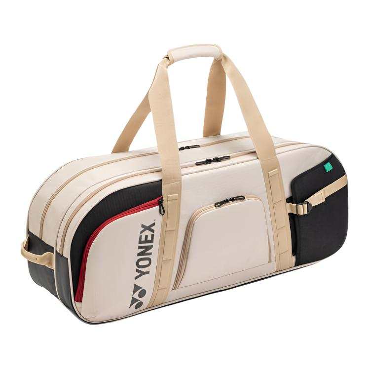 YONEX Fabric Badminton Racket Bag Gym Bag Unisex Light Umber Beige Yellow