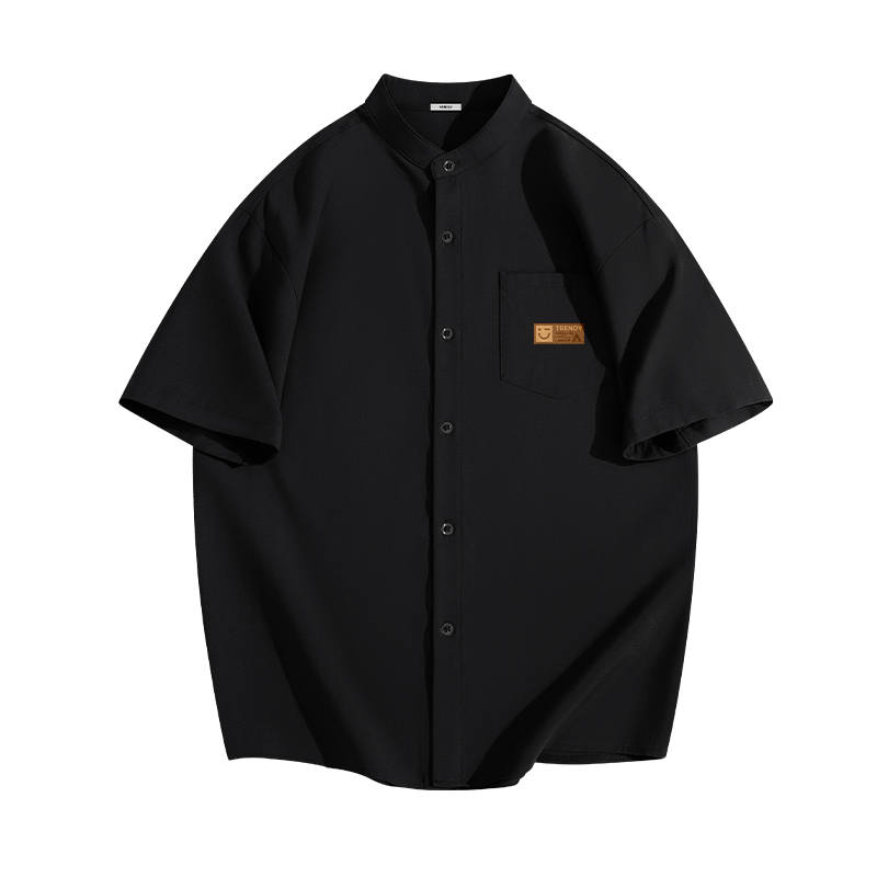 MINISO MINISO Shirts Unisex Stand Collar Moderate Shirt