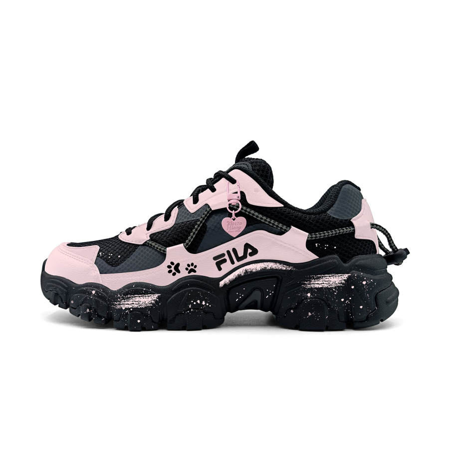 FILA Low top Casual Shoes Unisex Black Pink