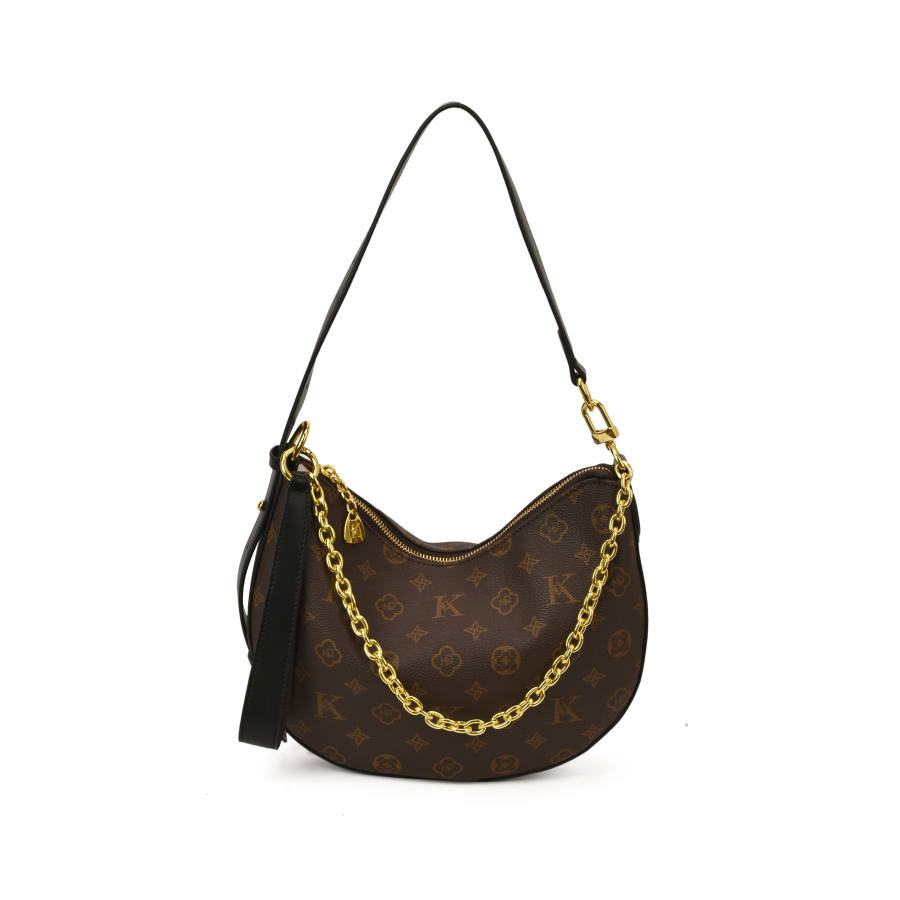 YALU Pu Shoulder Bag Regular Women's Black/Khaki/Brown