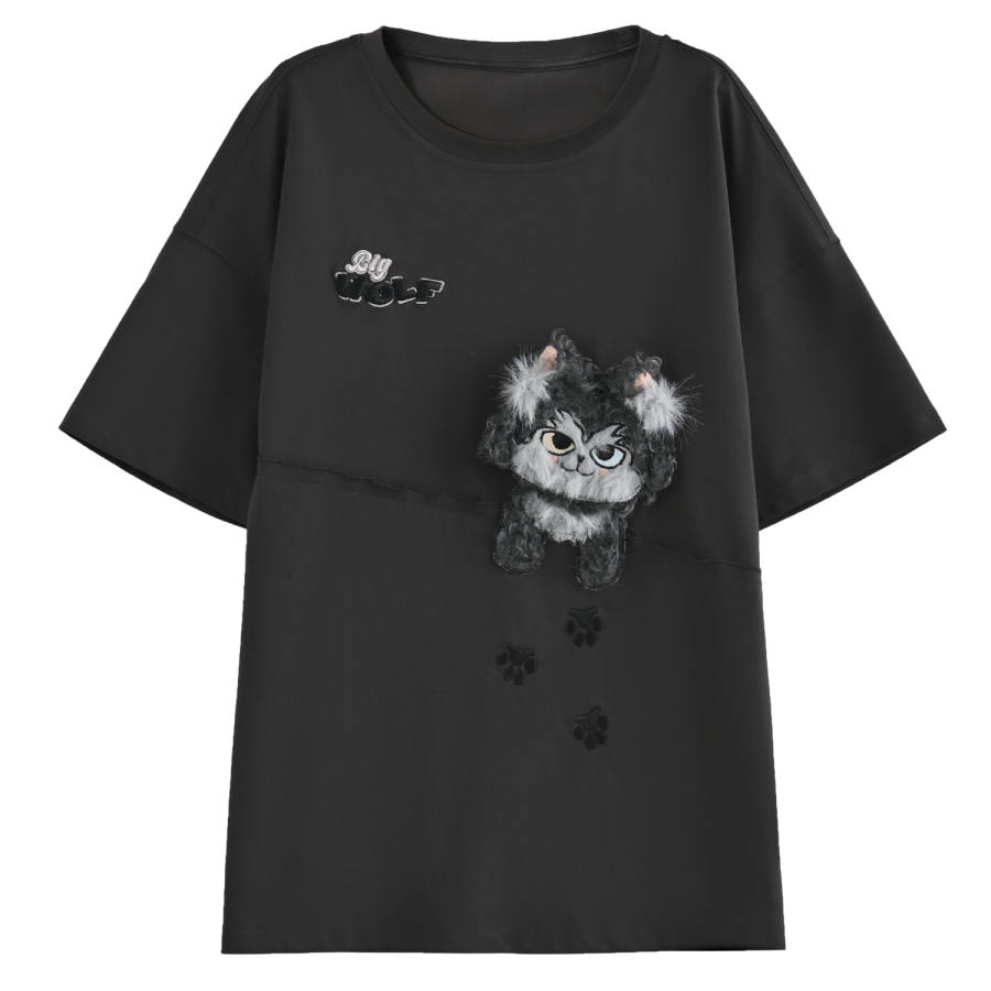 SNBL T Shirts Women's Black Crew Neck Moderate