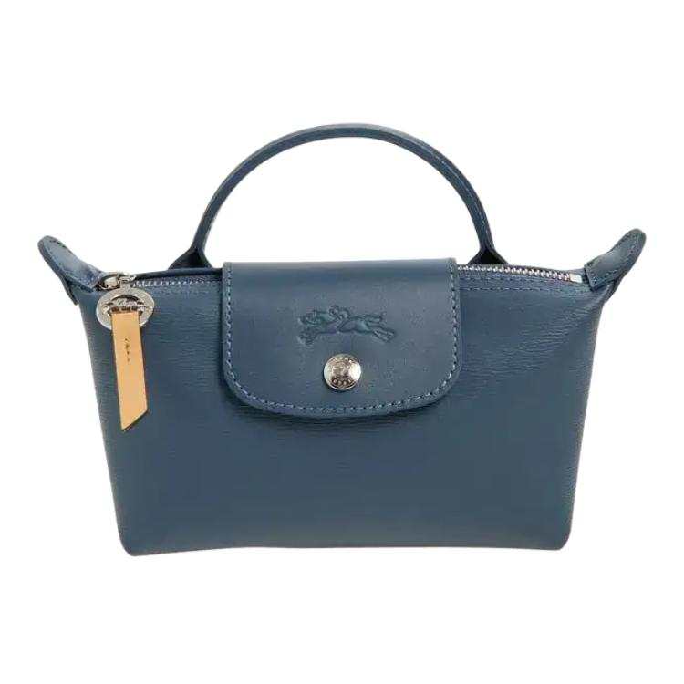 LONGCHAMP Le Pliage City Artificial Leather Handbag Women's Slate Blue