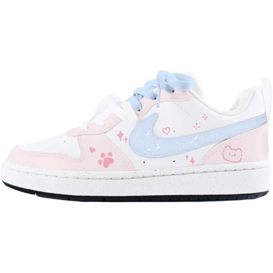 Nike Nike Court Borough Star Cat, Pink Kids' Skateboarding Shoes Teenagers