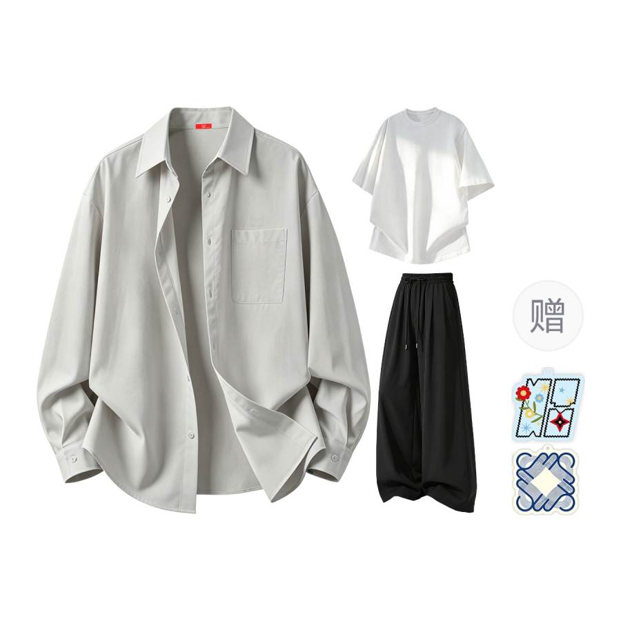 MIIOW Casual Sportswear Unisex Lapel Thin