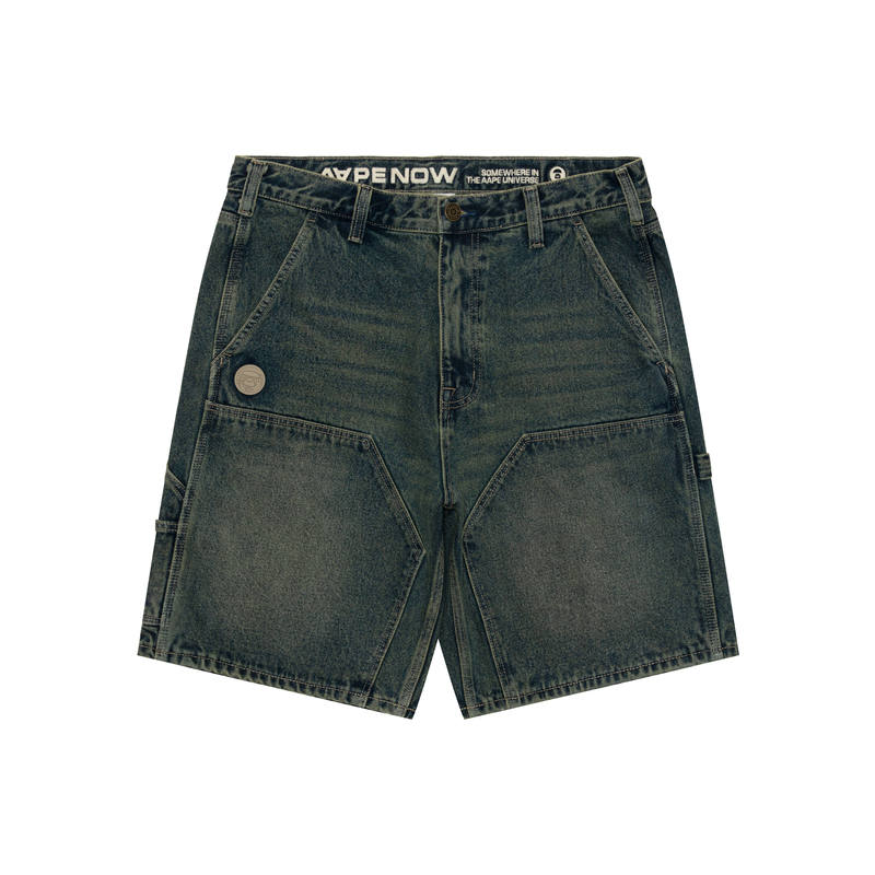 Aape Aape SS26 Denim Shorts Men's Blue