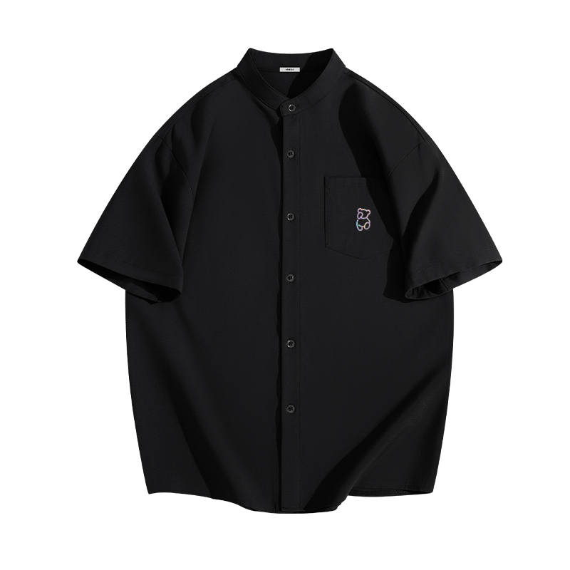 MINISO Shirts Unisex Stand Collar Moderate Shirt
