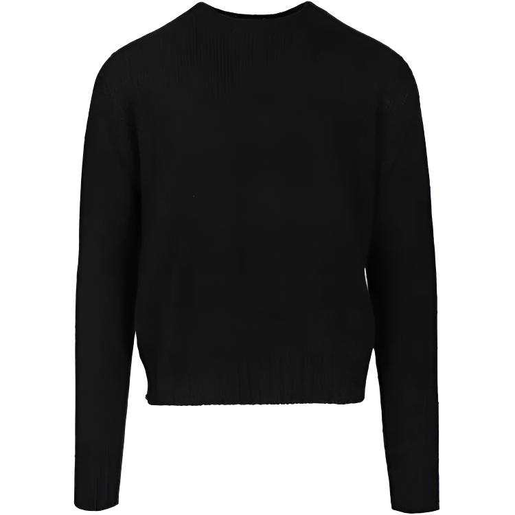 PALM ANGELS Curved Logo Intarsia Crewneck Jumper