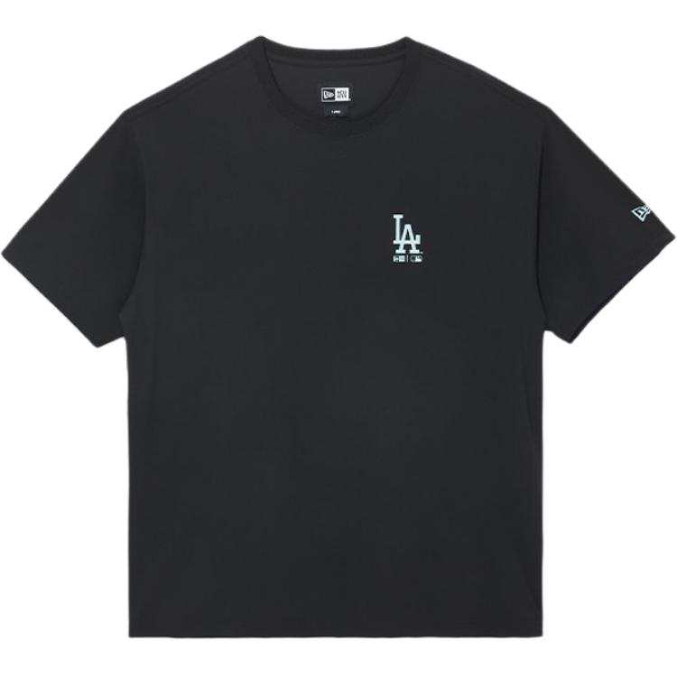 New Era T Shirts Unisex Black Crew Neck Moderate