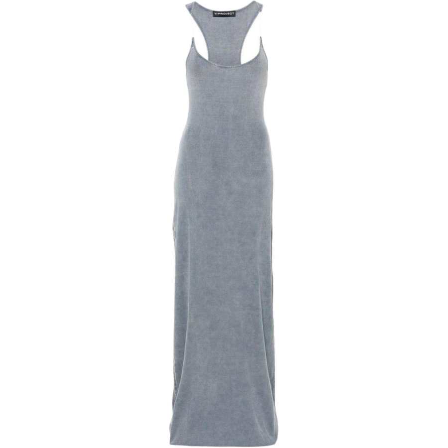 Y/Project Y/Project Invisible Strap Ribbed Maxi Dress