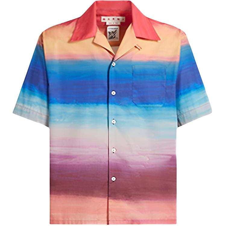 MARNI MARNI Watercolour Printed Buttoned Shirt