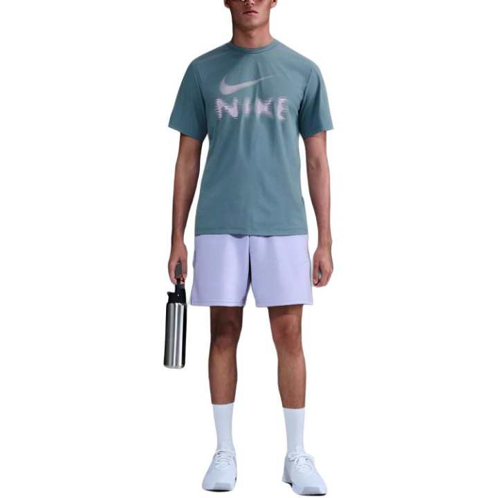 Nike Nike HYVERSE T Shirts Men's Smoke Blue Crew Neck