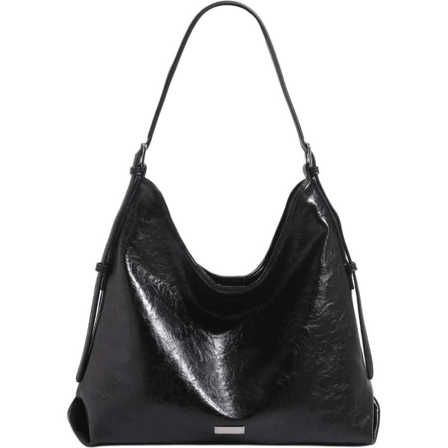 PAYOT Synthetic Leather Shoulder Bag, Crossbody Bag Women's Black/Coffee
