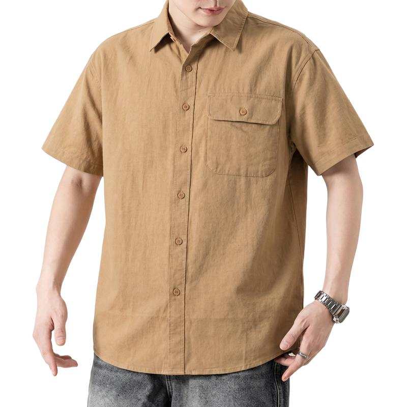 Tonlion Shirts Unisex Lapel Thin Other