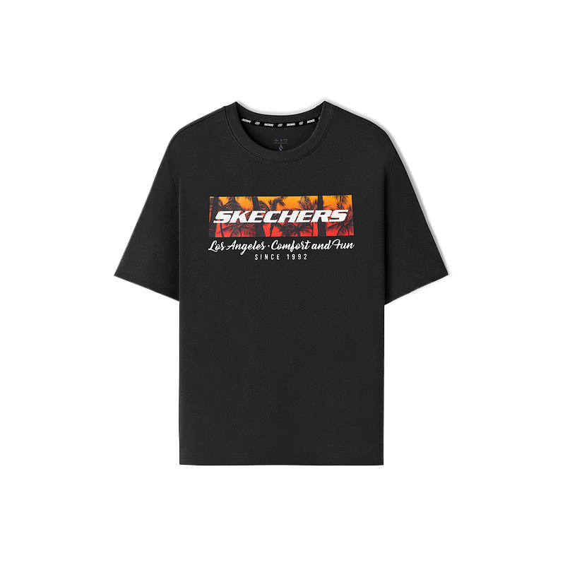 Skechers T Shirt Men's Carbon Black