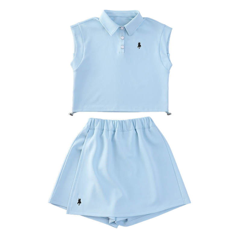 YALU Kids' YALU Girls Polo Skort Set