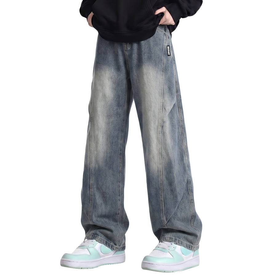 DEERWAY Jeans Unisex Moderate Straight Fit Pants