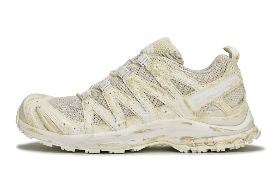 SALOMON XA PRO 3D Slip Resistant Low top Running Shoes Unisex White Yellow