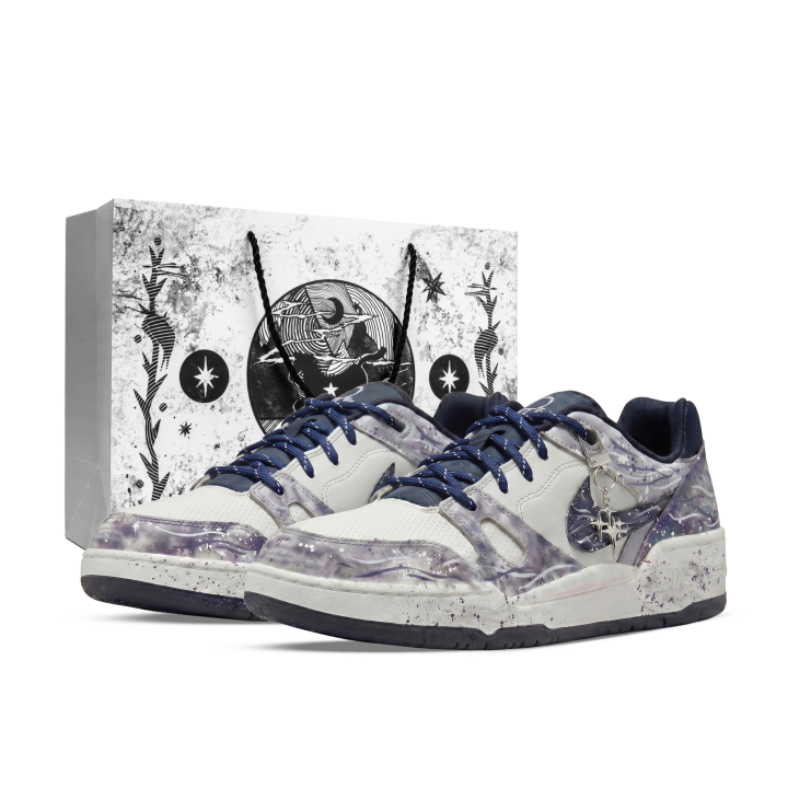 Nike Nike Full Force Monster Lab, Teshima Go Low top Skateboard Shoes Unisex Black White Purple