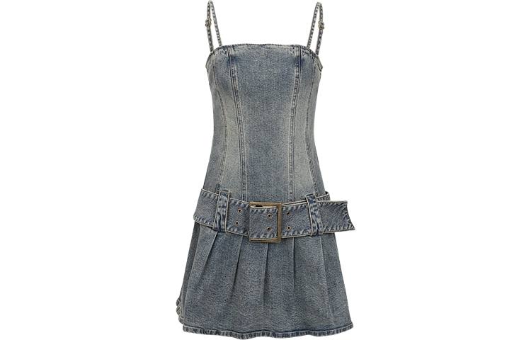 URBAN REVIVO Slip Dress Women's Blue