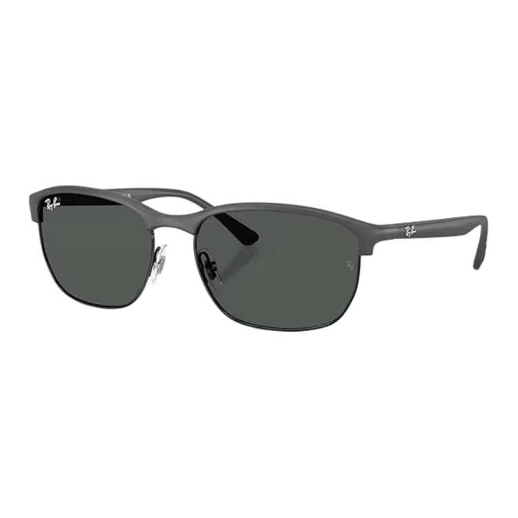 RayBan RayBan Peek Rectangular Sunglasses Unisex Matte Sand Gray
