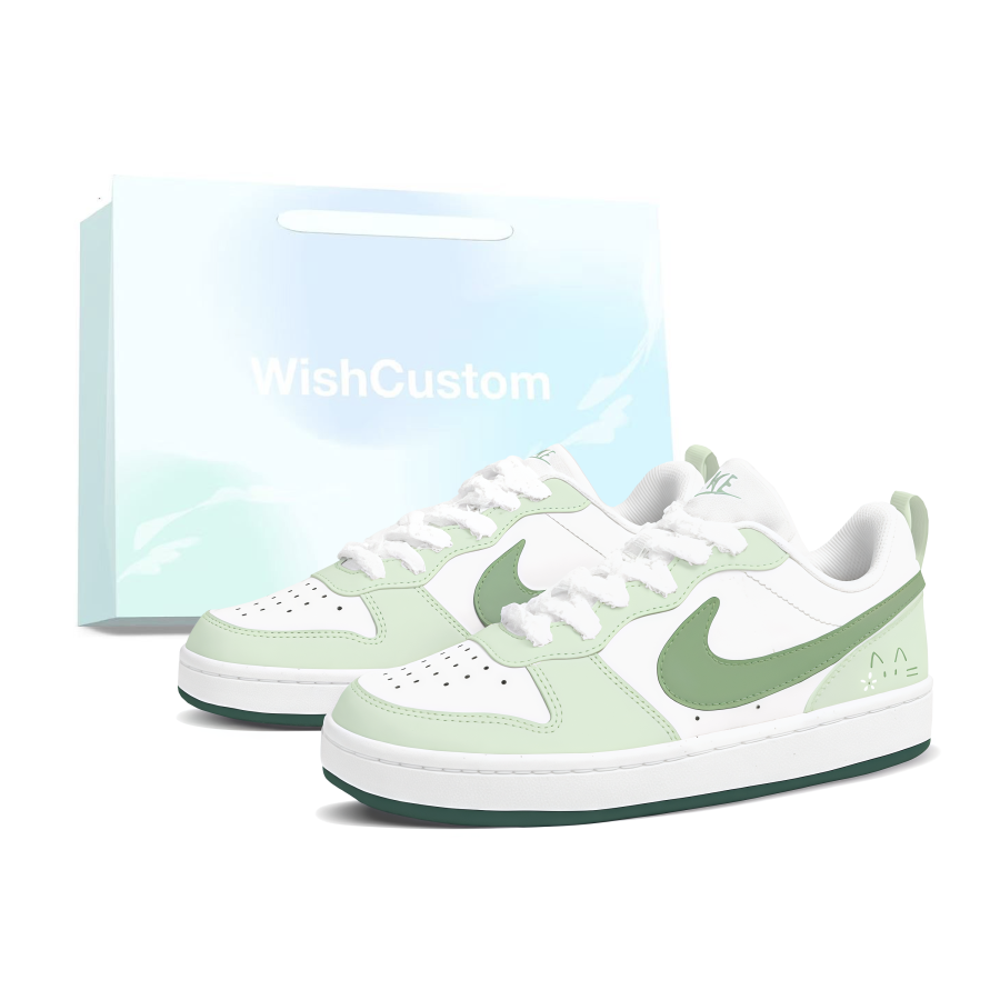 Nike Nike Court Borough Mint Cream Cat Low top Skateboard Shoes Women's White Green