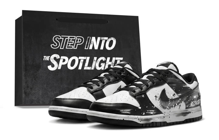 Nike Nike Dunk Black White Slip Resistant Abrasion Resistant Low top Skateboard Shoes Unisex White Black