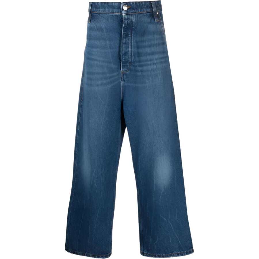 AMIPARIS AMIPARIS Logo-patch Wide-leg Jeans