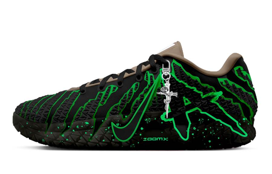 Nike Nike Ja Morant 3 Passion Green Coverage Low top Basketball Shoes Men's Black Green