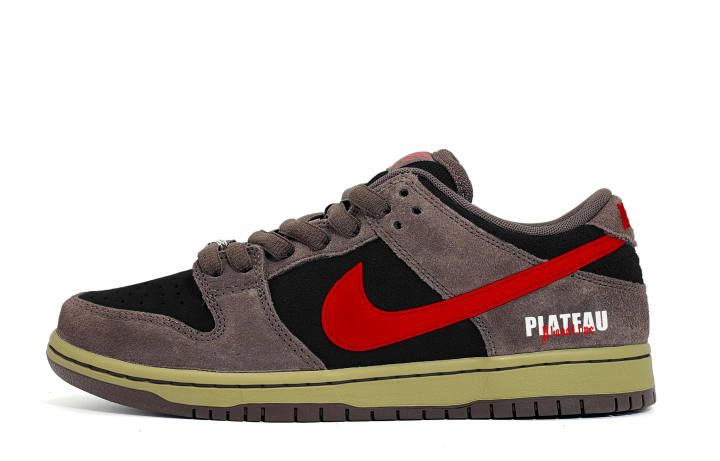 Nike Nike Dunk SB Plateau Bloodline Low top Skateboard Shoes Unisex Black Brown Red
