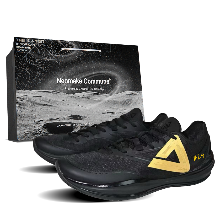 PEAK Abrasion Resistant Slip Resistant Low top Basketball Shoes Men's Black Gold