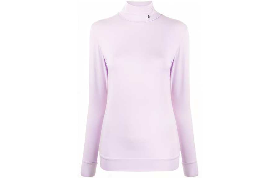 AMBUSH T Shirts Women's Pink Turtleneck Moderate Straight Fit