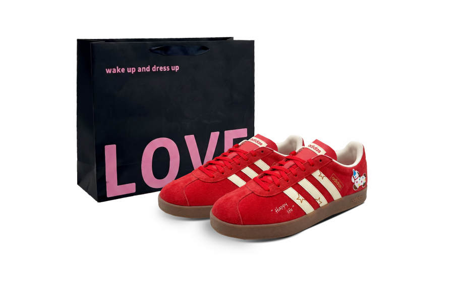 Adidas Adidas Vl Court Classic Pony Blessing, Shopping Bag German Army Trainers Unisex Red