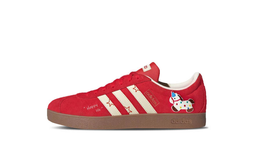 Adidas Adidas Vl Court Classic Pony Blessing Abrasion Resistant Low top Skateboard Shoes Unisex