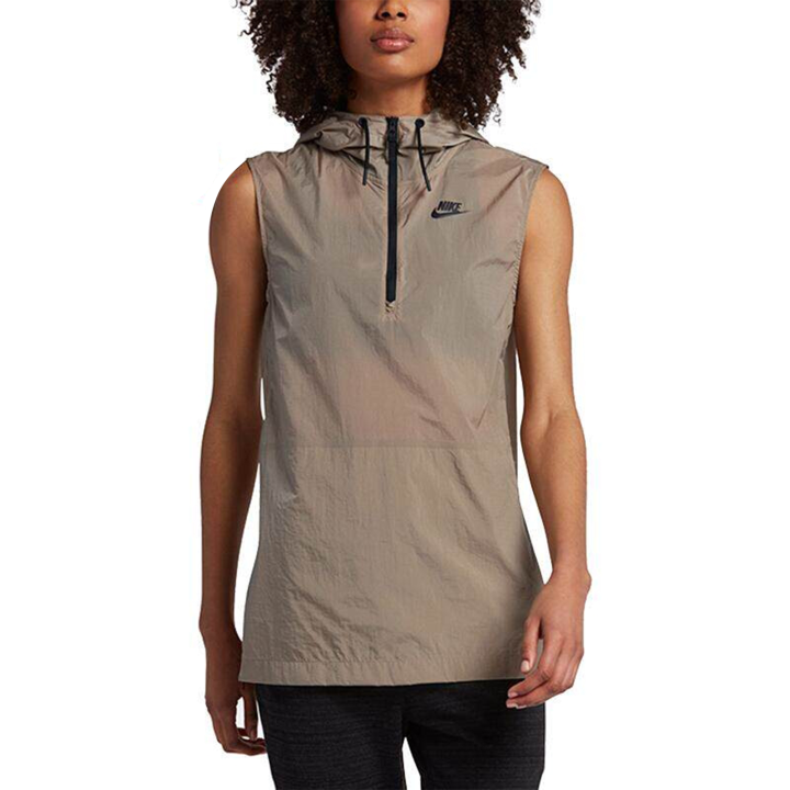 Nike Nike Tank Tops Women's Khaki Hooded Non Detachable Moderate Other