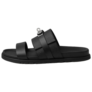 HERMES Jackson Slide Slippers Men's Black