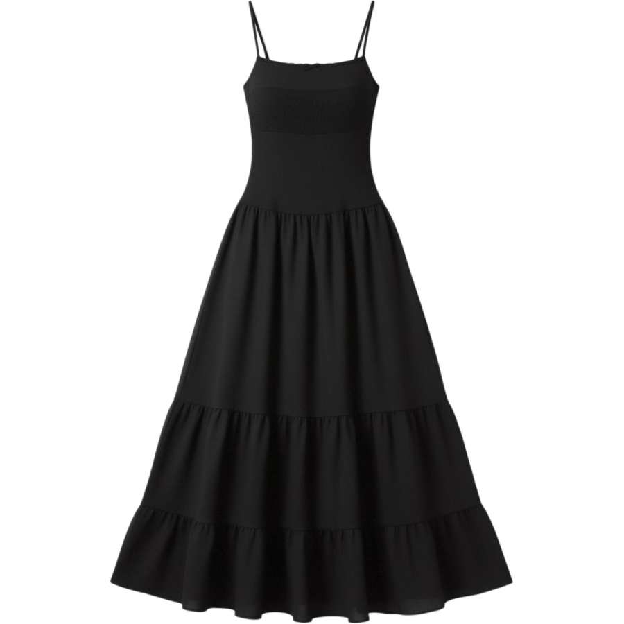 CHARM GLOW Slip Dresses Women's Camisole Thin Midi Skirt