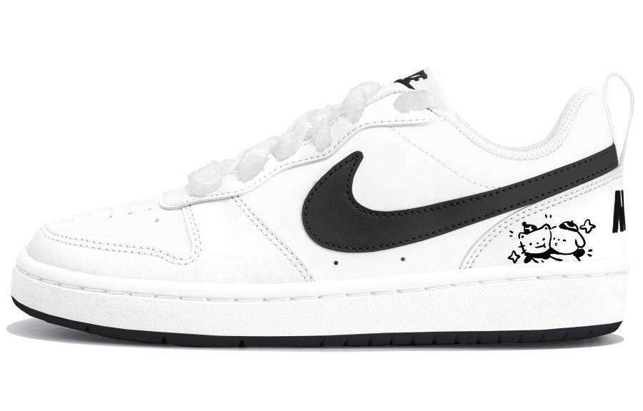 Nike Nike Court Borough Low top Kids' Skateboarding Shoes Black Teenagers