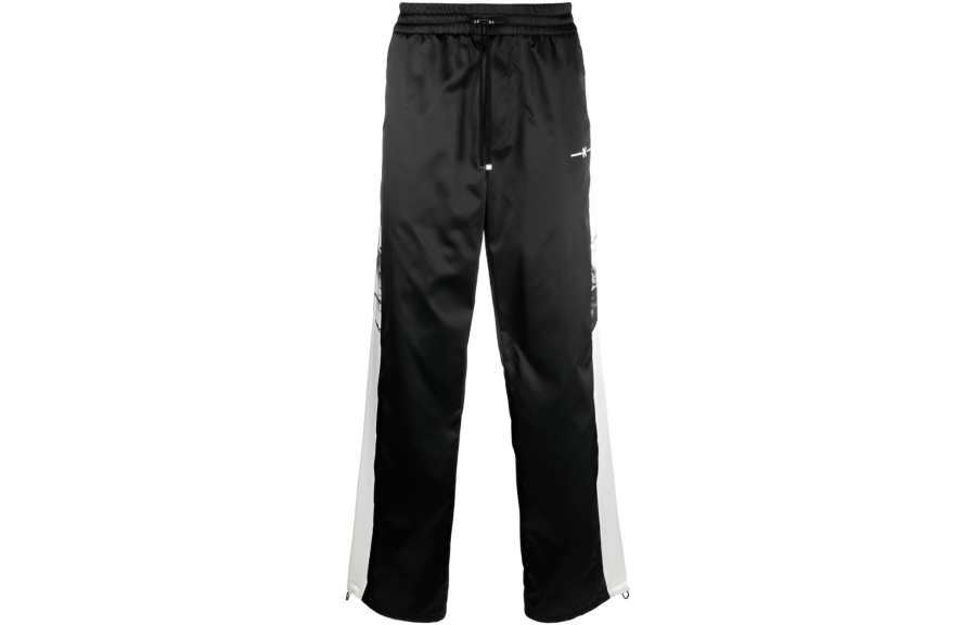 AMIRI AMIRI Side Stripe Drawstring Wide Leg Trousers
