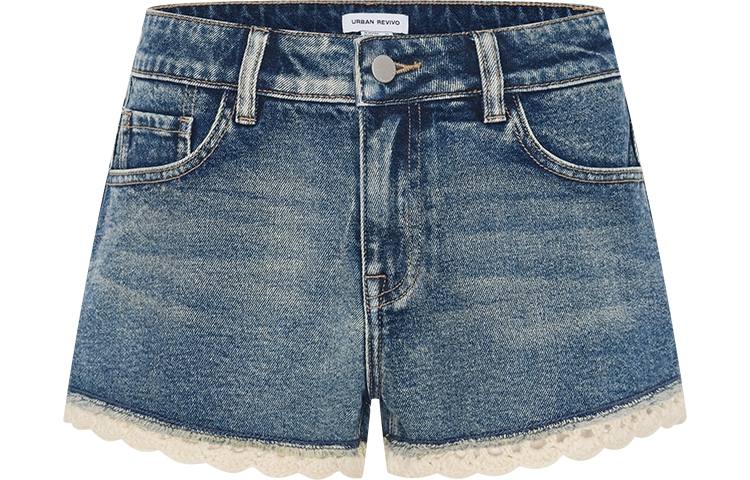 URBAN REVIVO Denim Shorts Women's Blue