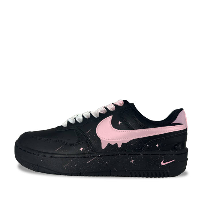 Nike Nike Gamma Force Black Sugar With Runny Center Synthetic Leather Low top Skateboard Shoes Unisex Black